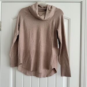 NWT! Cozy Women's Cowl Neck Sweater - Tan